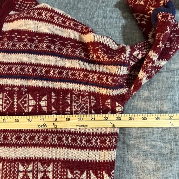 Billabong Aztec Trek Knit Open Front Cardigan Sweater JV12CAZB Womens size Large - Picture 9 of 10